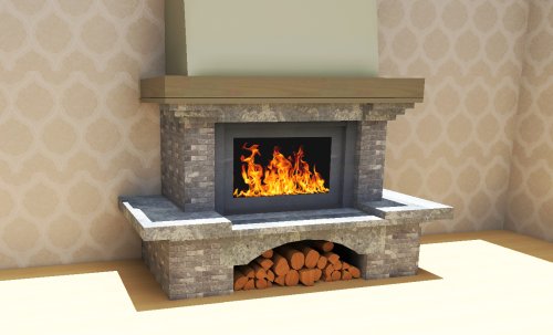 облицовка для камина изабелла, пристенная